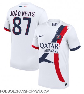 Paris Saint-Germain Joao Neves #87 Udebanetrøje 2024-25 Kortærmet